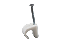 Kabelklammer 8-12 mm Rund Vit 20-pack